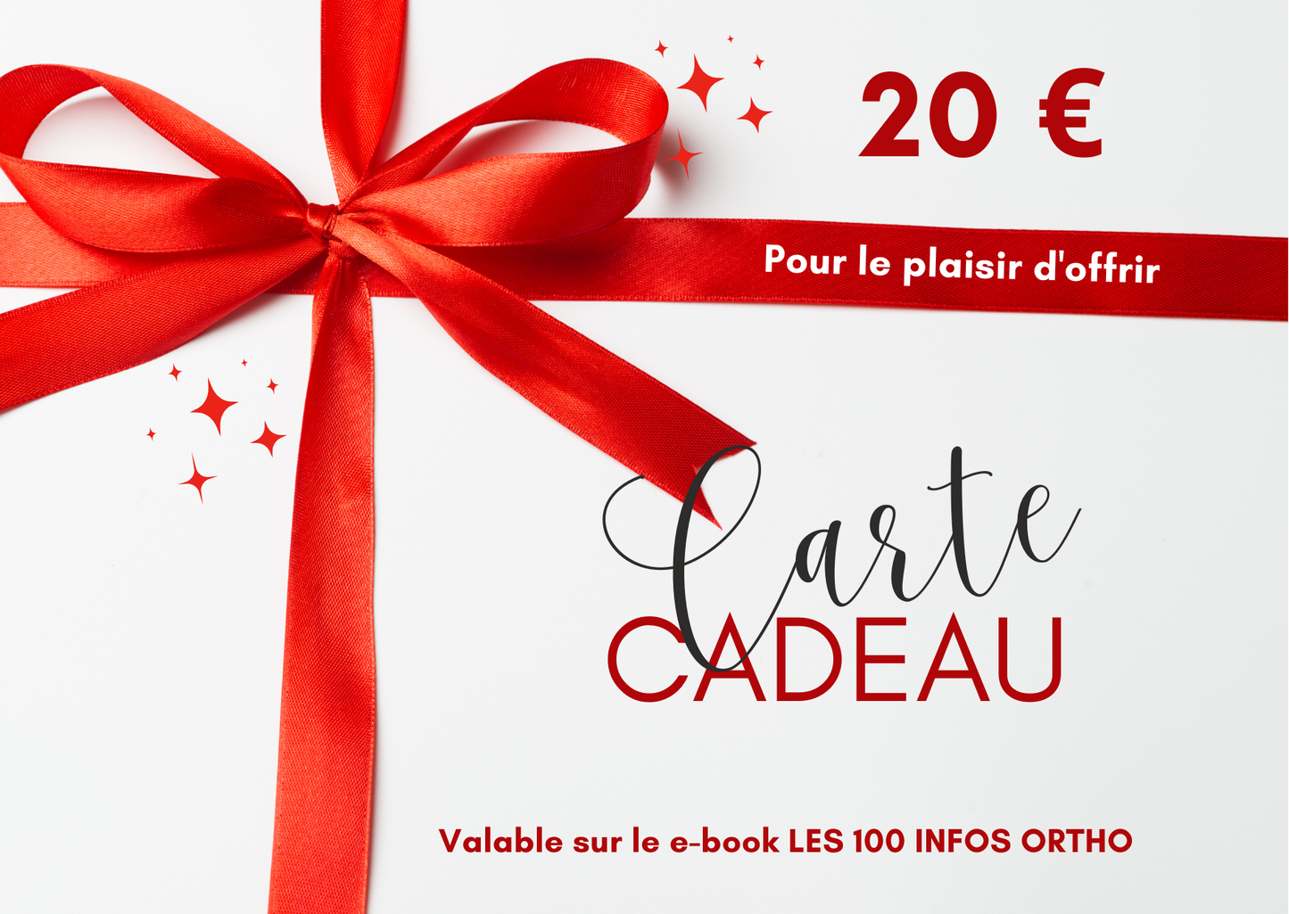 Carte-cadeau Ebook LES 100 INFOS ORTHO